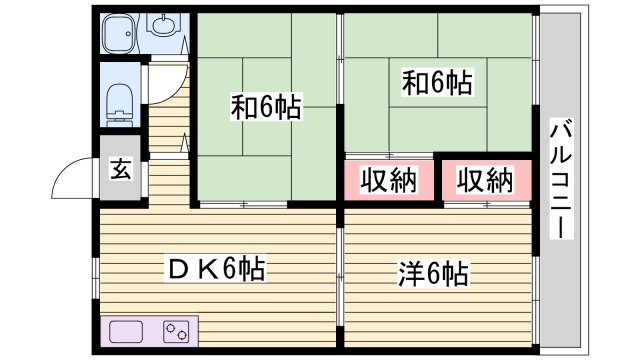 ブライス神子岡前の間取り