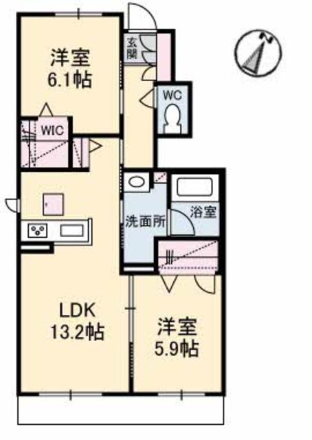 ブルーメ里見の間取り