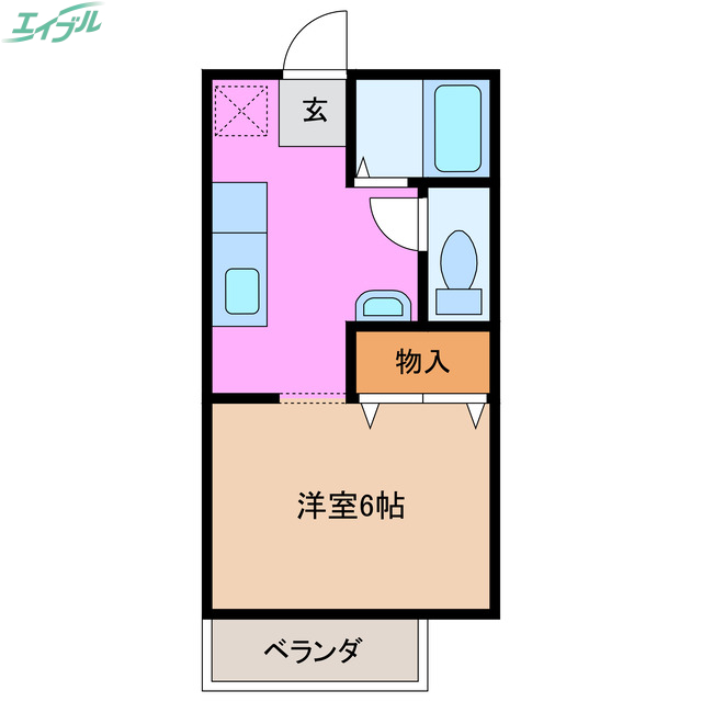 原出サンハイツの間取り