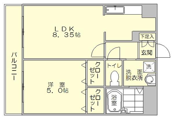 サムティ吉塚Eastの間取り