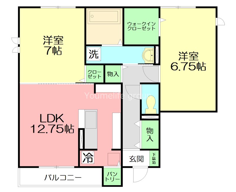 プランドール鎌倉の間取り