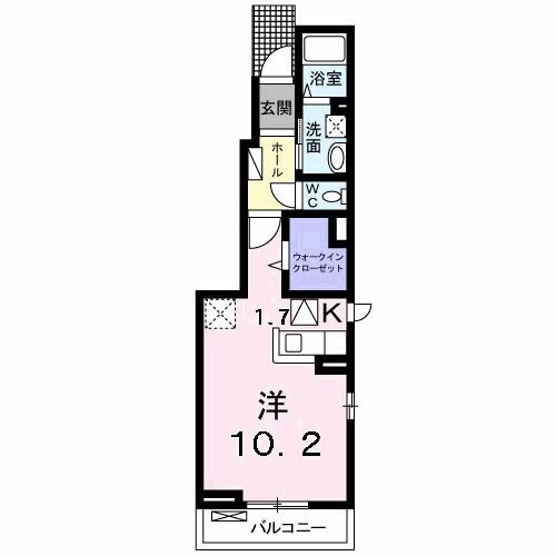 伊賀市三田のアパートの間取り