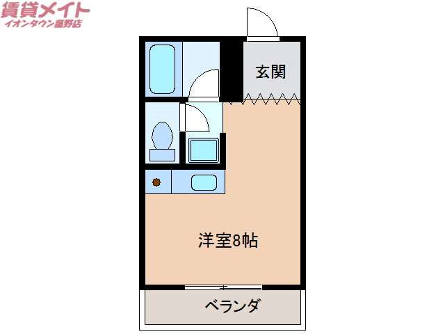 いなべ市藤原町志礼石新田のマンションの間取り