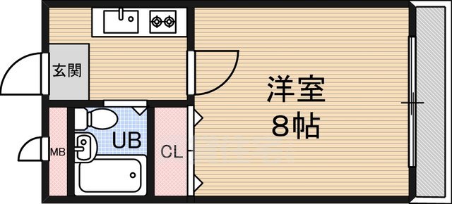 堺市堺区少林寺町東のマンションの間取り