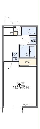 レオパレスあすなろ　２号の間取り