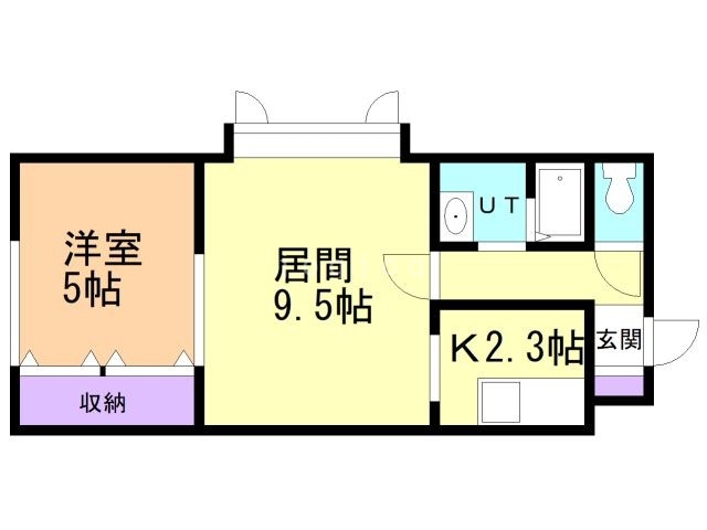 旭川市五条通のマンションの間取り