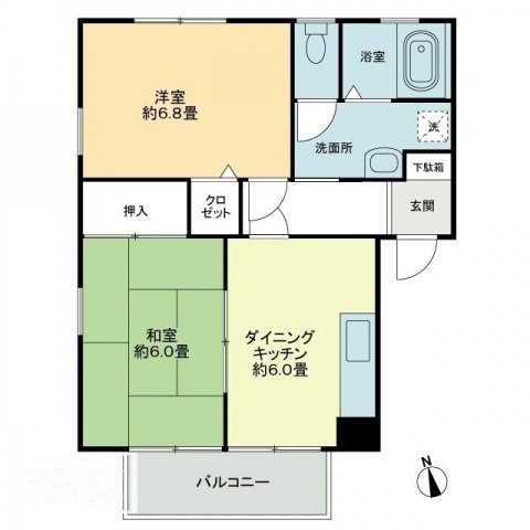 【フォブール蔵王IIの間取り】