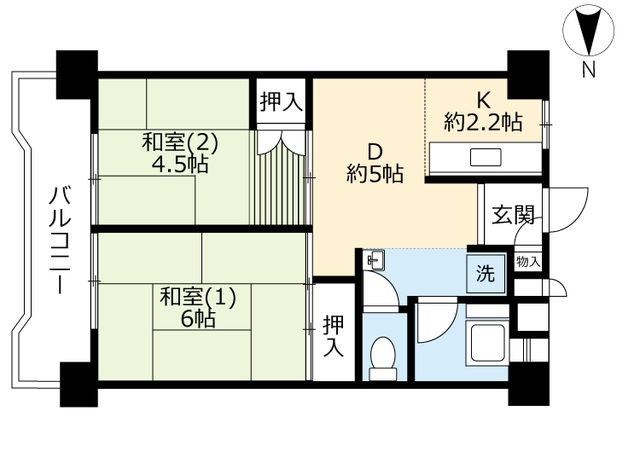 ＵＲ名谷の間取り