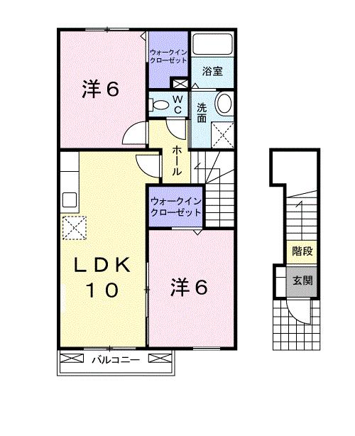 パティオ　ブラードの間取り