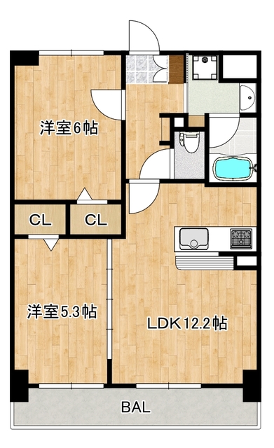 Alloggioの間取り