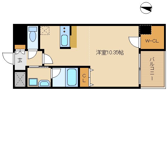 尼崎市潮江のマンションの間取り