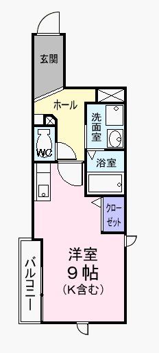 福生市大字福生のマンションの間取り