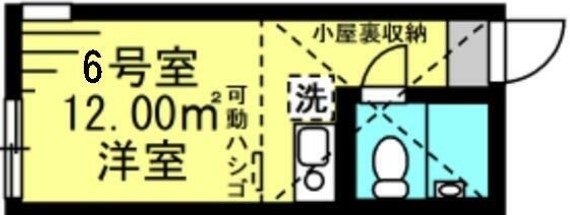 川崎市川崎区浅田のアパートの間取り