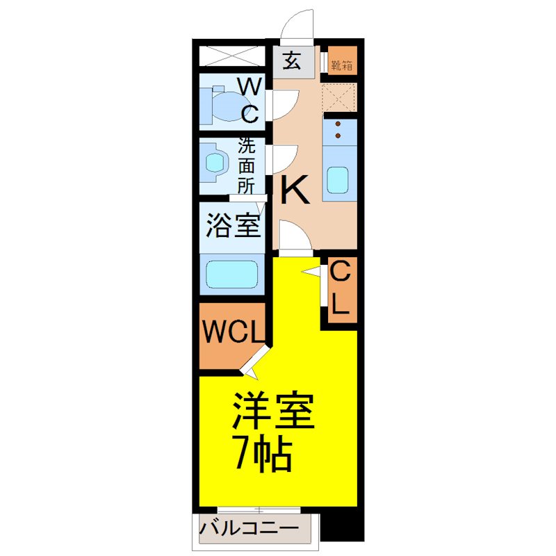 【名古屋市天白区植田のマンションの間取り】