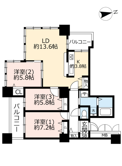 ＵＲアクアタウン納屋橋の間取り