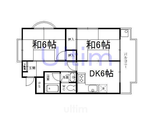 岸野コーポの間取り