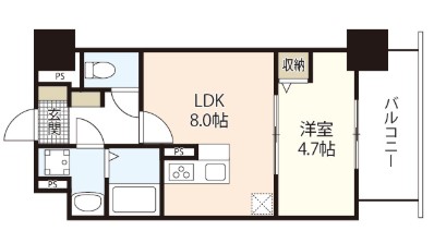 Mayfair田町Premiumの間取り