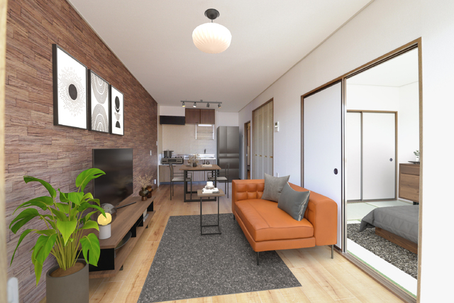 居室・リビング　※ＣＧを使ったモデルルーム仕様の写真です。