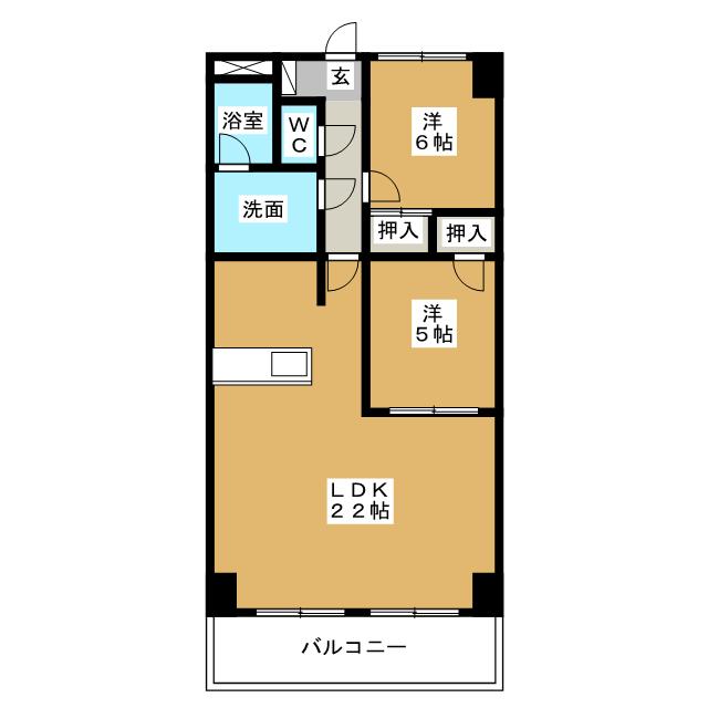プロミネント四日市の間取り