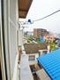 バルコニー　窓からの景色