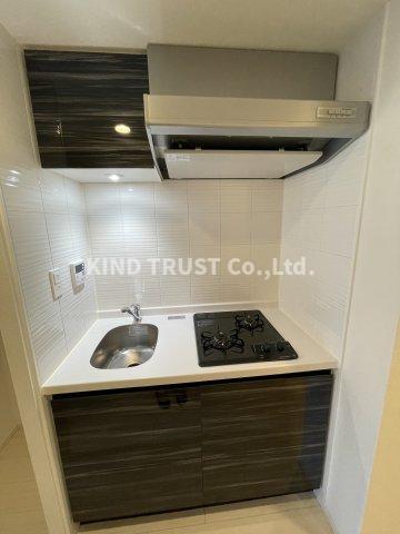 キッチン　コンパクトなキッチンで掃除もラクラク