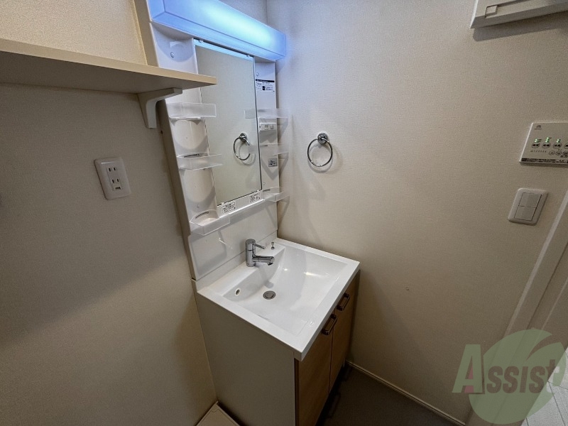 洗面設備　洗面所は独立しており、シャワー付きです。