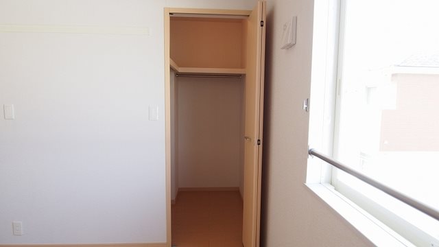 収納　大容量のウォークインクローゼット。