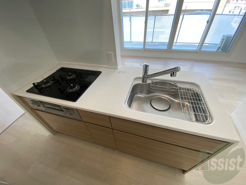 キッチン　システムキッチンなので、すぐお料理に使えます！