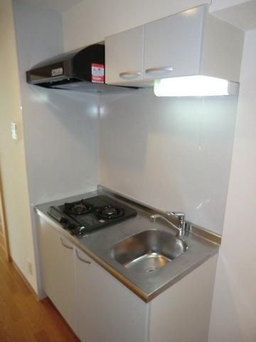 キッチン　２口ガスシステムキッチン