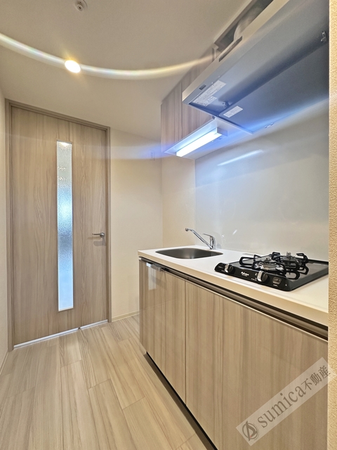 キッチン　ガス２口コンロ完備♪