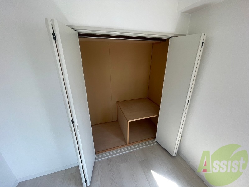 収納　洋室にはクローゼットがあるのですっきり片付きそうです。