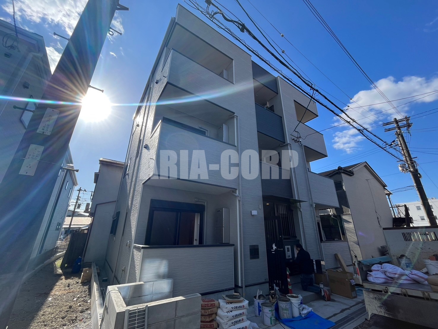 建物外観　2025年完成、大手ハウスメーカー施工デザイナーズアパート！