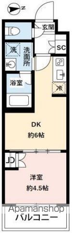 ハーモニーレジデンス新宿四谷の間取り写真