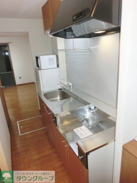 キッチン　2口コンロ置けます