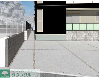 駐車場　庭