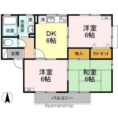 サザンコーポラス II棟の間取り写真