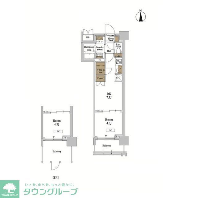 RJRプレシア蒲田の間取り写真