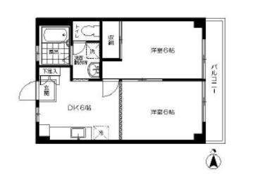 サンハイツ-南烏山4丁目-の間取り写真