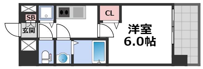 プレサンス玉造駅前の間取り写真