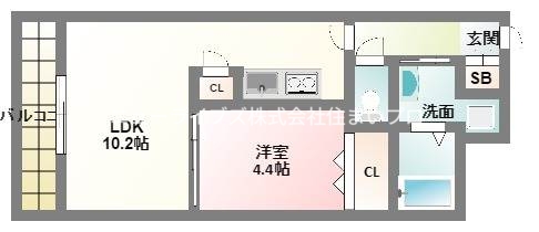 京阪本線 寝屋川市駅 徒歩19分 2階建 築14年の間取り写真