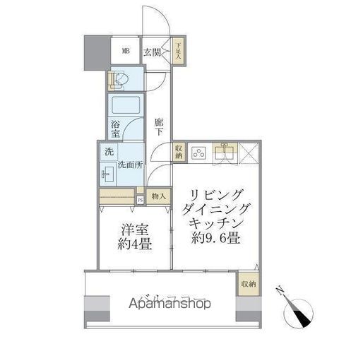 エミリブ東長崎の間取り写真