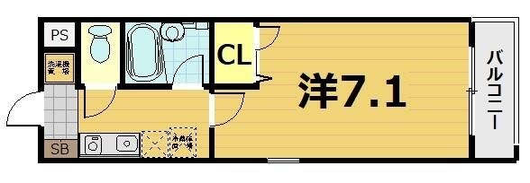 都営三田線 千石駅 徒歩9分 3階建 築24年の間取り写真