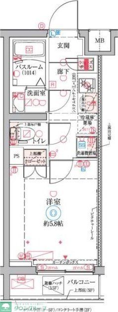 クレヴィスタ横浜大口の間取り写真
