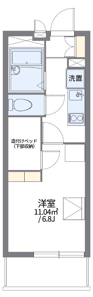 レオパレスなかむらの間取り写真