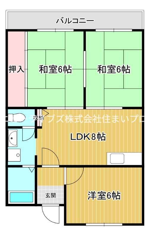 ホワイエアンノマエの間取り写真