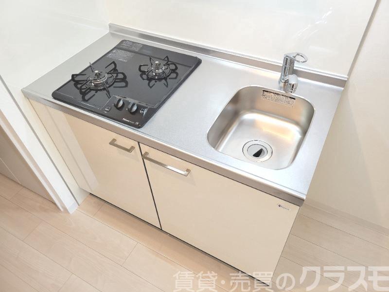 キッチン　２口コンロのシステムキッチン♪