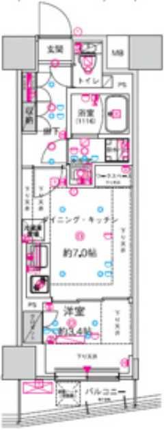 クレストタップ新横浜IIの間取り写真
