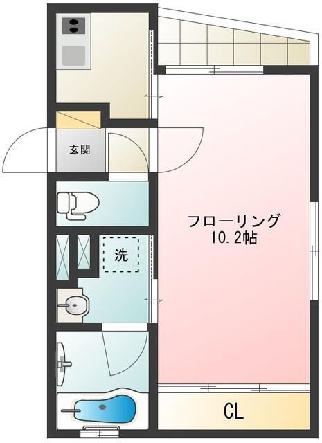 西武新宿線 新井薬師前駅 徒歩9分 5階建 築16年の間取り写真