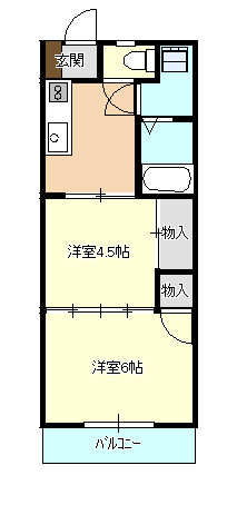 サンライトハウス永原Ａの間取り