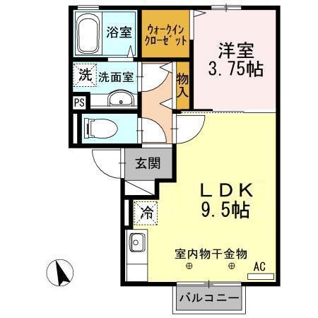 【ライジングルーム和田の間取り】